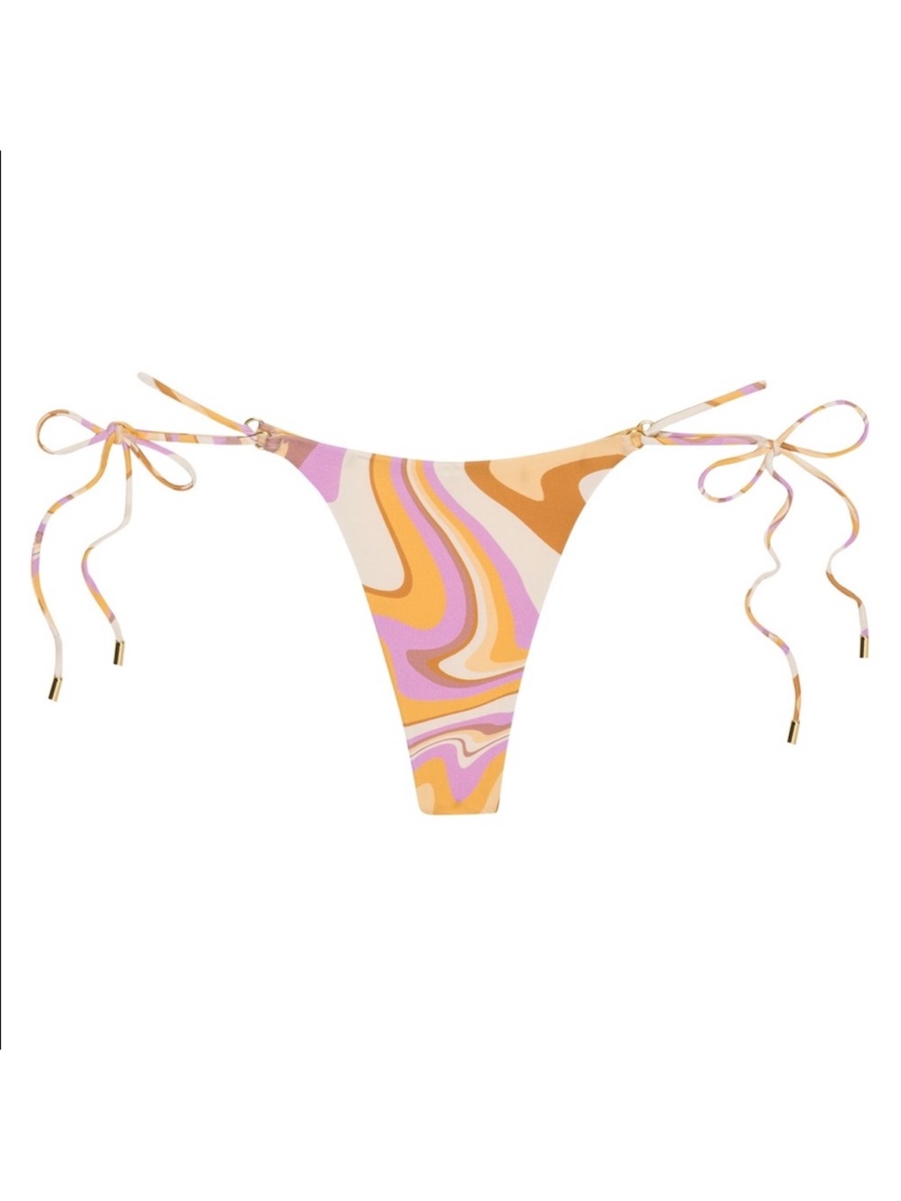 Monday Swimwear Hanalei String Bikini Bottom in Italian Ice S